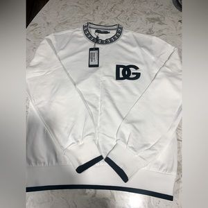 Dolce & Gabbana Jersey round-neck sweatshirt with DG embroidery